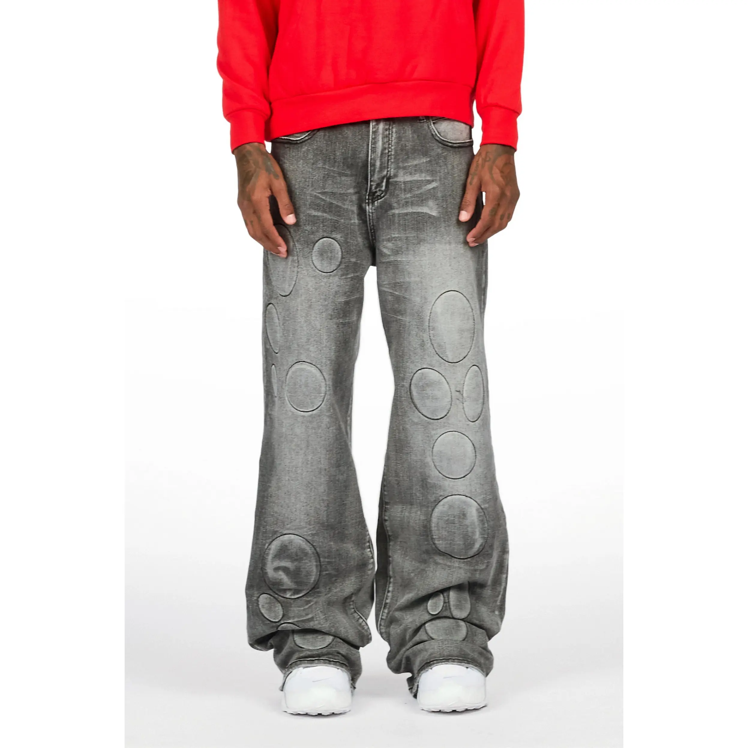Ovol Grey Baggy Fit Jean