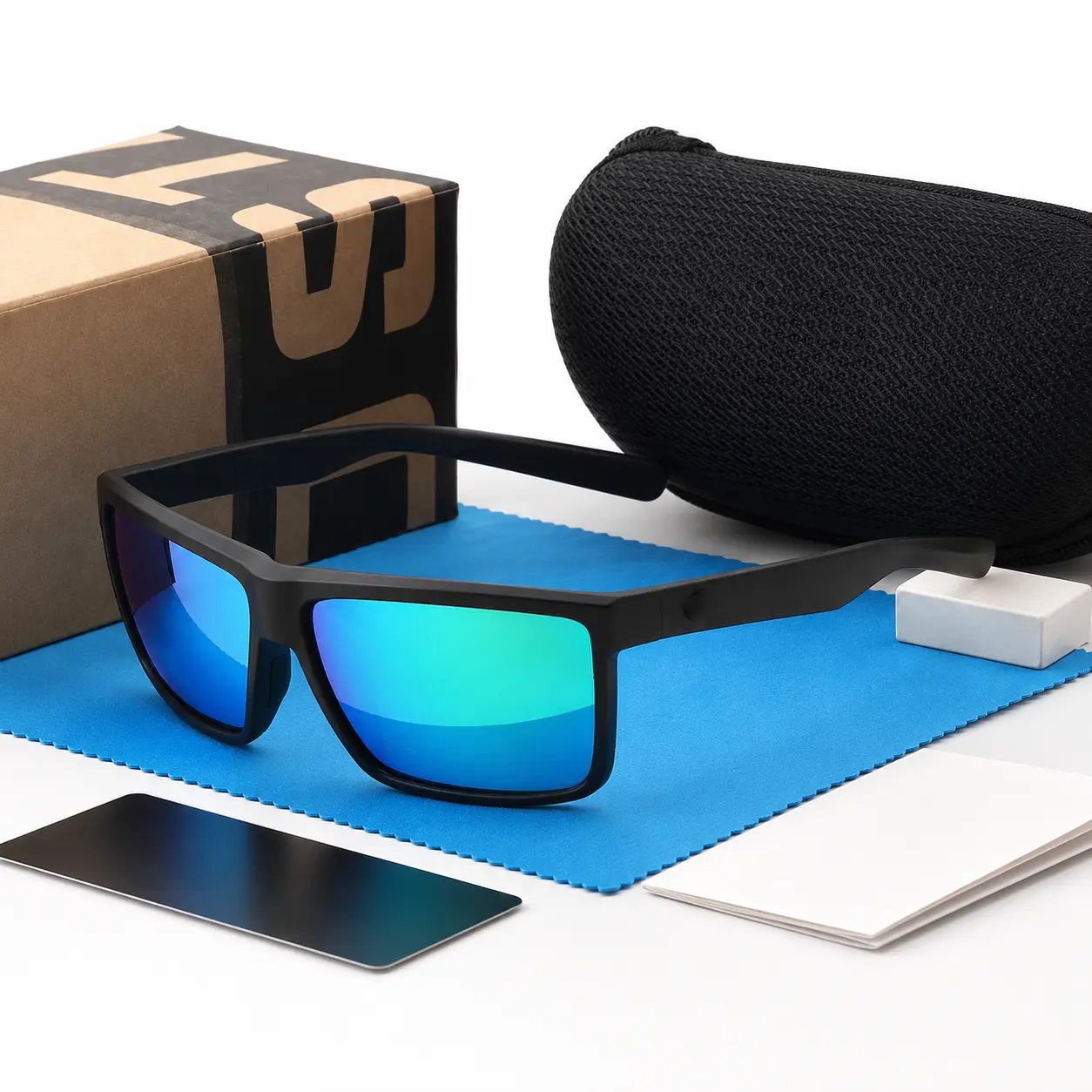 Classic Polarized Sunglasses for Men & Women – Rectangular UV400 Outdoor Eyewear
