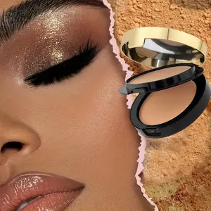 Double Layer Contour & Highlight Powder, Full Coverage, Matte Finish, Long-Lasting & Waterproof Makeup Cosmetic