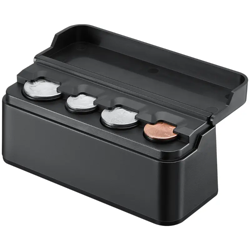 JOYTUTUS Compact Coin Holder - Eco-Friendly, Durable Auto Accessory with Concealed Storage Flip Lid, Precision-Designed Dashboard Accessory Holder for Car Interior Stowing & Tidying, Auto Accessories,toolupgrade