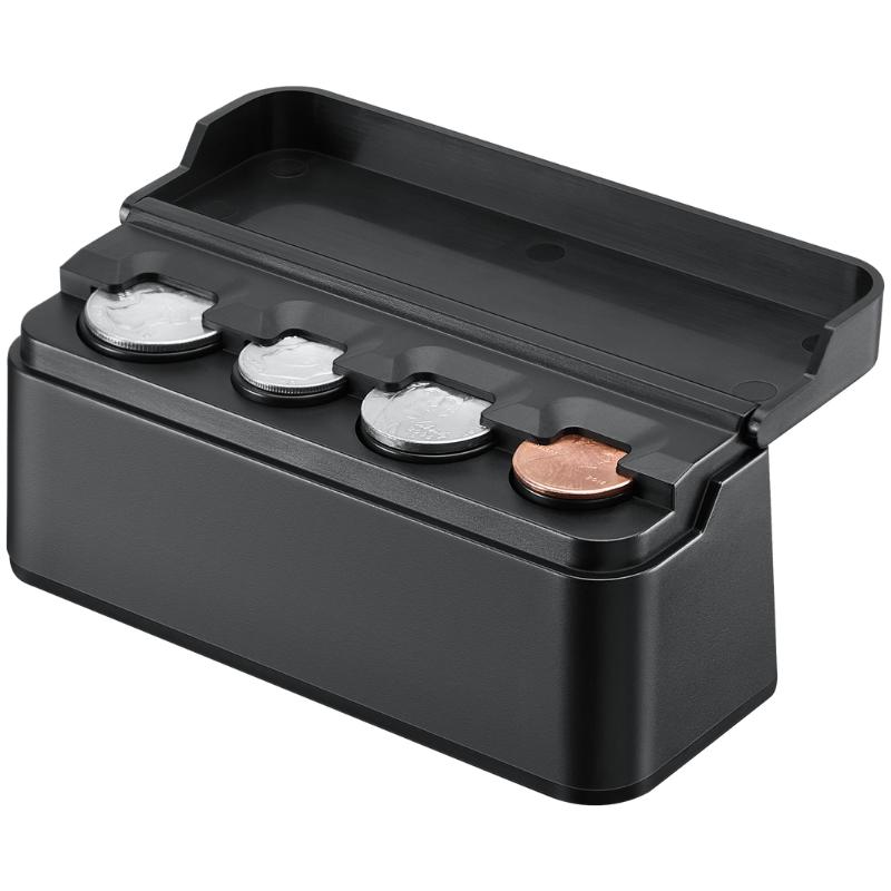 【Father's Day Gift】  Joytutus Compact Coin Holder - Precision-Designed, Eco-Friendly, Durable Organizer with Concealed Storage Flip Lid, Universal-Fit Car Organizer, Auto Accessories for Car Interior Stowing Car Organization Supplies Car Essentials