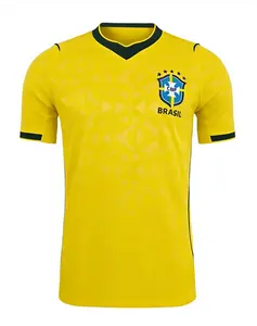 2026 Brazil Home Kit Soccer Jersey, Unisex Soccer Jersey For Couple Matching, Vintage Streetwear Soccer Jersey, Perfect Gifts, Sports Top, Gym Athletic Clothes
