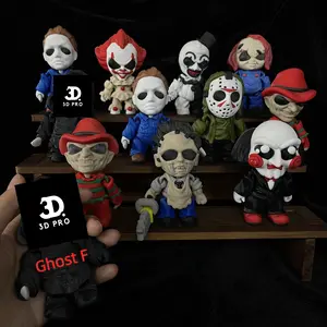 Flexi Horror Figurines -3D Printed Halloween Desk Toys, Horror Decor Collectiblest