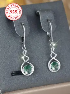 925 Sterling Silver Earrings, Fashionable Earrings for Women & Girls, Trendy All-match & Exquisite Jewelry for Birthday Gift