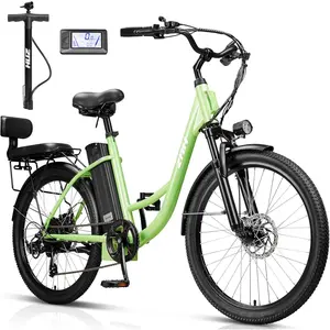 ZNH Electric Bike for Adults,750W Peak,24" E-Bike |   48V 13Ah Battery |   20MPH, 50 Miles |   7-Speed |   Dual Suspension |   Electric Bicycle for Men & Women Commuter Disc Brakes