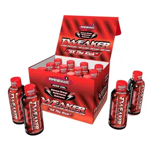 Tweaker Pomegranate Energy Drinks, 2oz Shots (Pack of 12)