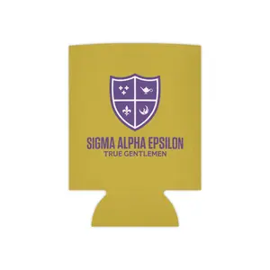 Sigma Alpha Epsilon Crest Can Cooler | True Gentlemen, Class of 2026 | SAE Fraternity