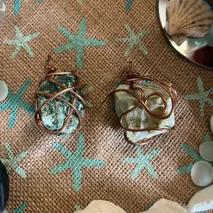 Copper Wrapped Crystals (Fuchsite & Serpentine)