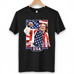 Vintage USA Hockey Shirt - Patriotic Hockey Fan Tee - Team USA Inspired Graphic T-Shirt - American Hockey Pride Gift