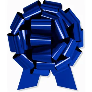 Large Gift Bow 12" Pull String Bow Perfect for Gift Wrapping Big Presents Cars Bikes & More (Blue, 1XBow)