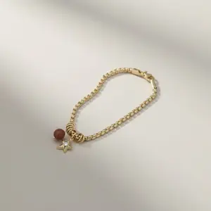 Unisex Star Charm Bracelet, Trendy Fashionable Accessories, Wearable Jewelry for Daily Wear