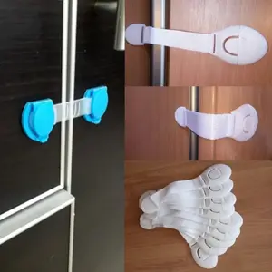 3Pcs/6Pcs Cute Baby Safety Protection  Anti-Clip Hand Door Closet Fridge Cabinet Drawer Box Safe Lock  For Kids Toddler