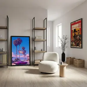 GTA & Red Dead Redemption Themed Canvas Posters — Modern Wall Art Decor for Homes, Bedrooms, Offices, and Living Rooms — Available in Framed and Unframed Options (No Censorship)