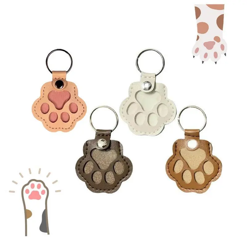 Pet Owners' 4-Pack Creative Pet Hair Keychain Set - Collectible Commemorative Keychain Hanger