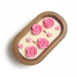 Pink Love Garden Candle — 24oz—Luxury Candle Gift Box – Handmade Soy Candle Set | Perfect Gift