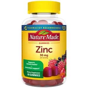Nature Made Zinc Gummies, 30mg Mineral Wellness Supplement