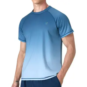 Men's Swim Shirts Rash Guard Short Sleeve UPF 50+ UV Sun Protection SPF Shirt Quick Dry Swimming Fishing Water Beach T Shirts