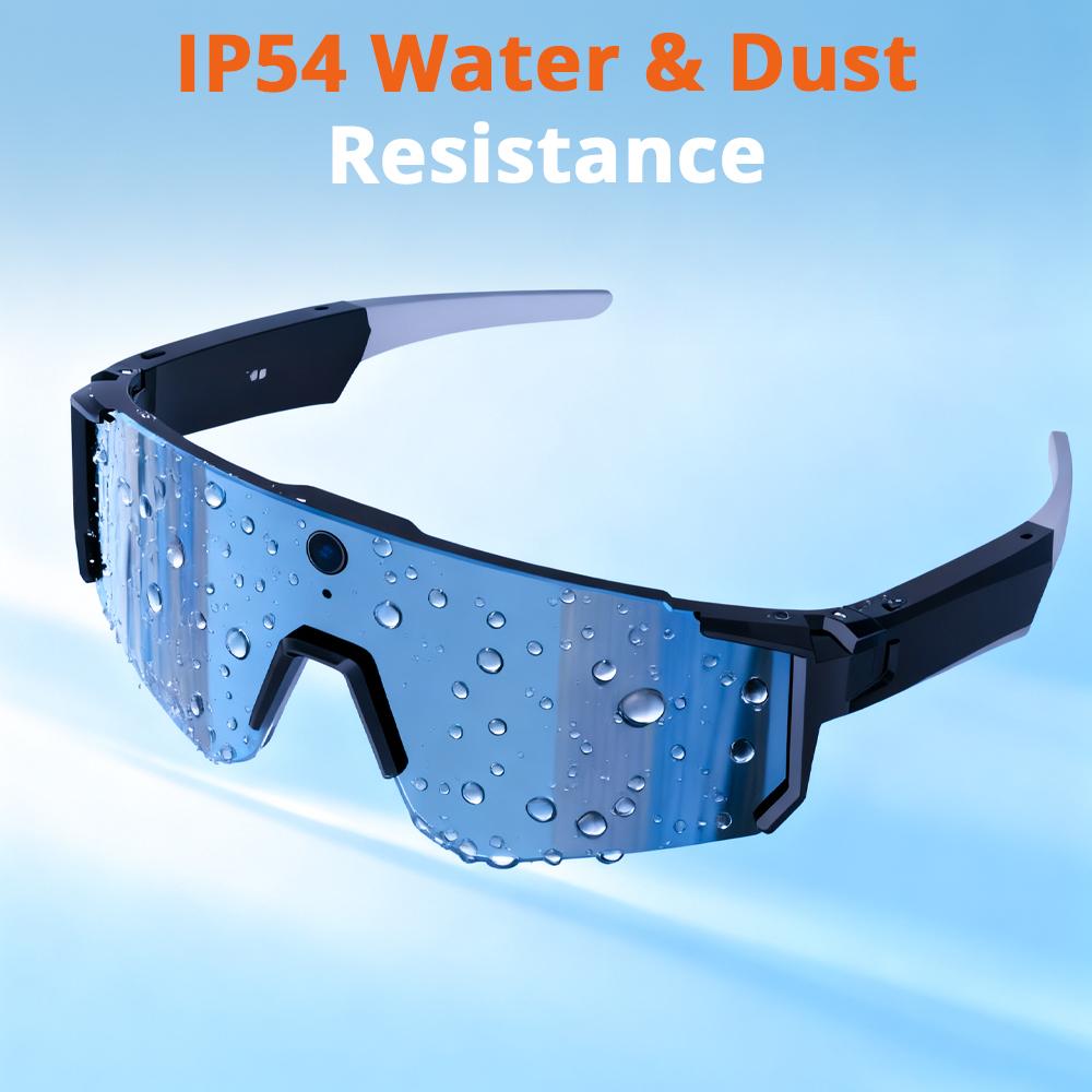 Turbosun Smart Glasses AI Cycling Camera Glasses Wearable 8MP Camera Hands-Free Photo/Video Recording Suitable for Travel Outdoor Wireless UV Protection Language Translation Sync Phone iOS detail 7