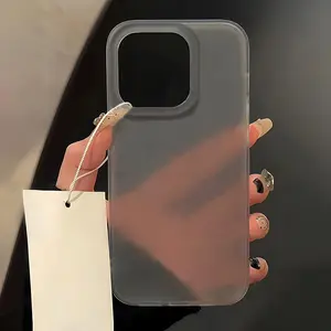 Soft Clear Translucent Phone Case For iPhone 16 Pro Case iPhone 13 15 14 11 12 Pro Max 14 Plus 13 12 Mini Shockproof Back Cover