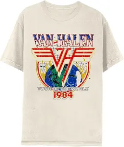 Van Halen 1984 Tour Of The World Graphic Tee - 5150 Album 40 Years Shirt, Eddie Van Halen Guitar Hero, Expanded Edition Tribute, TikTok Viral