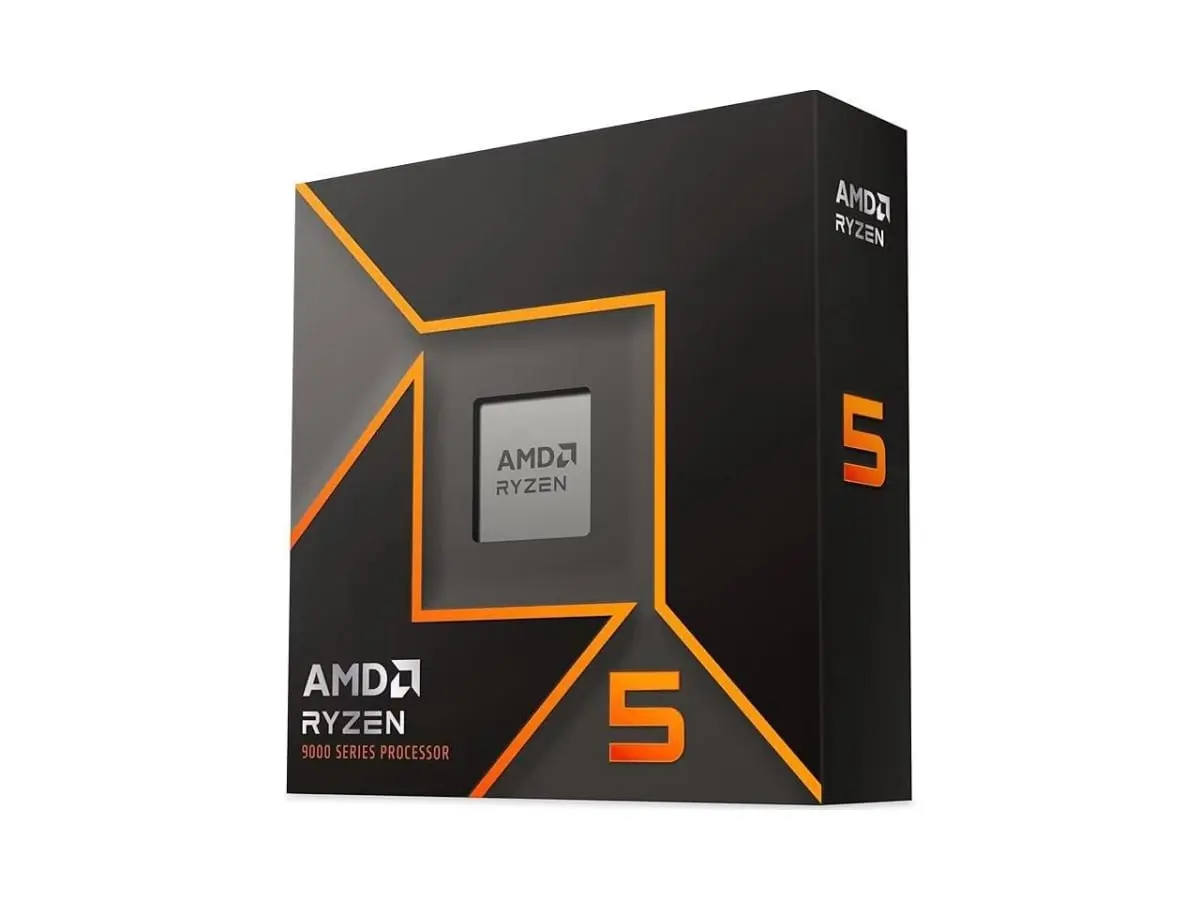 AMD 100-100001405WOF Ryzen 5 9600X Granite Ridge Zen 5 6-Core 3.9 GHz Socket AM5 65W Radeon Graphics Processor