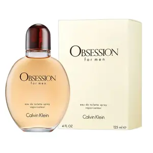 Calvin Klein CK Men’s Obsession EDT Spray 4.2 oz / 125 ml Classic Oriental Woody Fragrance with Sandalwood Notes
