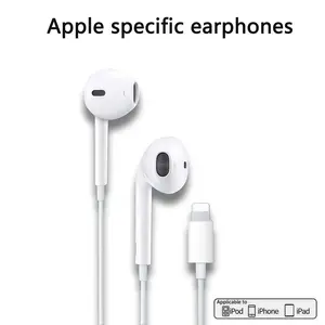 1 Pc Wired Lightning Earbuds with Microphone, In-Ear Headphones for Iphone, Plug-And-Play Design with Volume Control, No Charging Needed, Ideal for Music, Calls, Running and Workouts