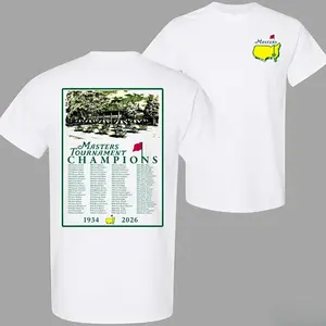Masters Tournament Champions Shirt Vintage Augusta National Golf Club Winners List With Championship Tournament Graphic Trendy Gift Golf Fan