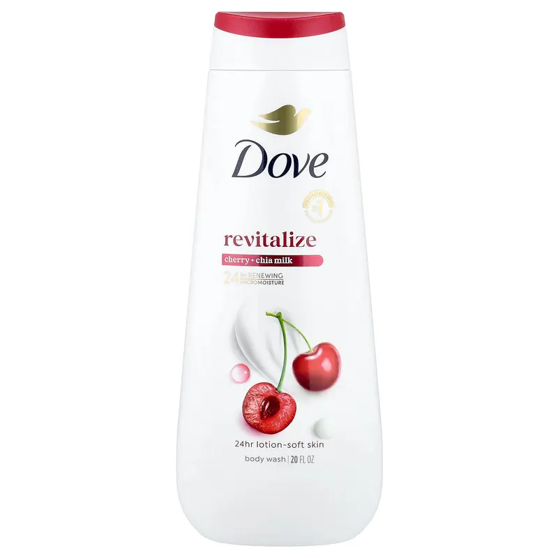 Dove Revitalize Body Wash, Cherry + Chia Milk, 20 fl oz