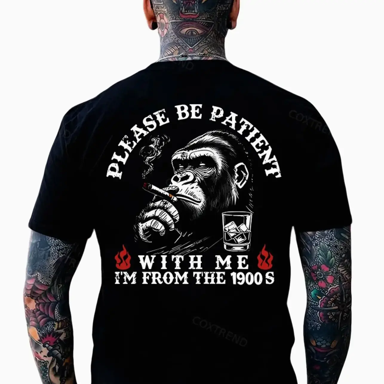 Please Be Patient With Me I'm From The 1900s Monkey Print T-shirt, Hoodie & Sweater - Unisex Sizes S-5XL