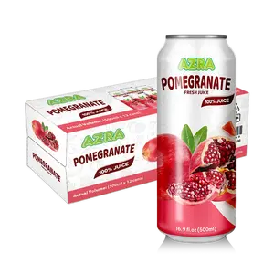 AZRA Pomegranate Juice 12 Pack – 100% Tropical Juice – 500ml Cans – Imported from Vietnam