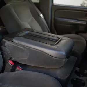 Center Console Fits 99-07 Chevy Silverado Lid Armrest Latch Dark Gray #19127364