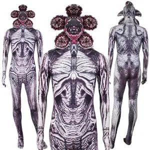 Demogorgon Cosplay Bodysuit - Hooded Jumpsuit for Halloween, Cosplay & Performance
