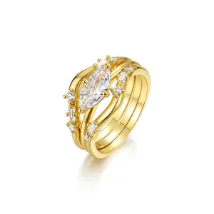 2ct Marquise Cut Lab-Grown Diamond Luxury Engagement Ring with Accent Stones