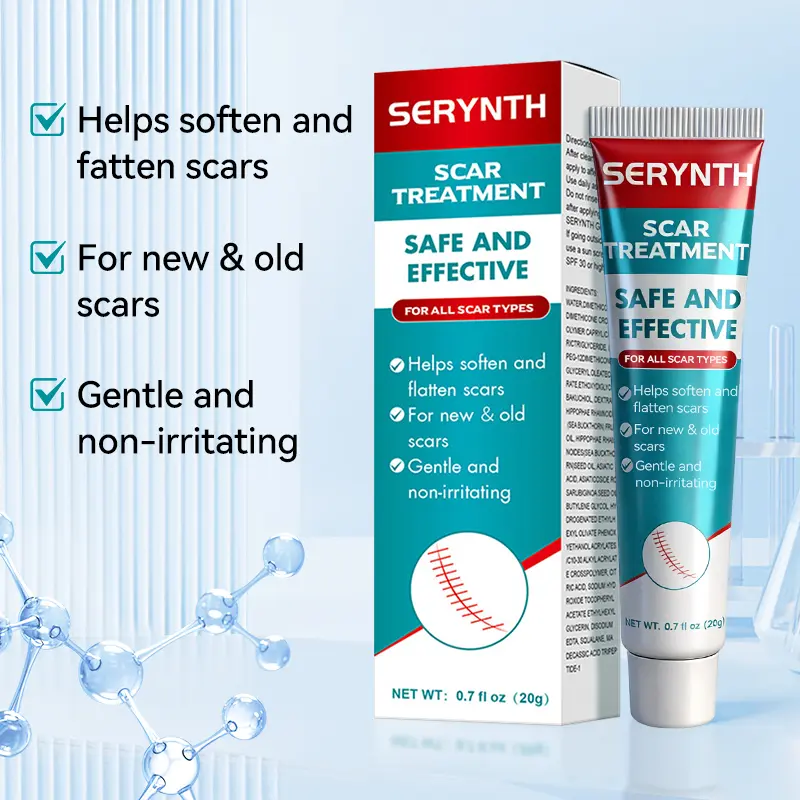 Therapeutic Professional Silicone Scar Removal Cream, Advanced Skin Repair Gel for Burn & Acne Scars, Herbal Relief for Hemorrhoids (For Face & Body)