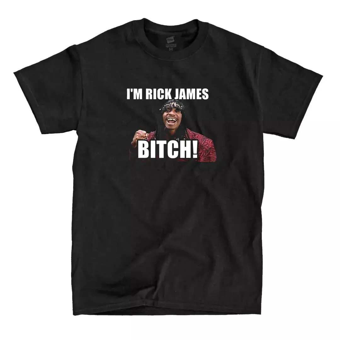 Dave Chappelle I'm Rick James Black Shirt - High Quality, Top Style - Menswear Crewneck