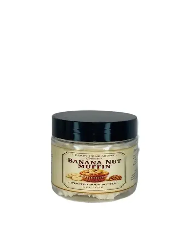 Banana Nut Muffin Whipped Body Butter  4 oz  Dessert-Inspired Moisturizer
