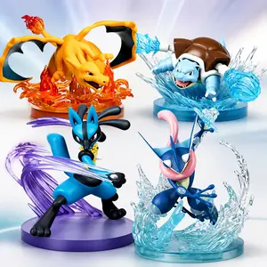 Pokemon Figurines Collection, Dynamic Battle Poses, High Detail Expressions, Perfect Gift for Pokemon Fans, Limited Edition Desktop Decor