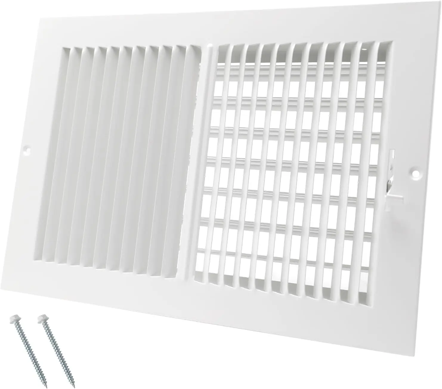 12 x 8 Inch [Duct Opening] Air Vent Covers for Wall or Ceiling - High Airflow 2 Way Steel Ventilation - Adjustable Wall/Ceiling Register, 13-3/4 Inch x 9-3/4 Inch [Overall Dimensions]