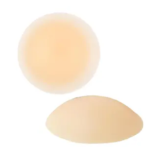 Braza Reusable Sticky Push-Up Bra Inserts - No Adhesive Reusable Silicone Nipple Covers - Round Gel Petals Nipple Covers for Women