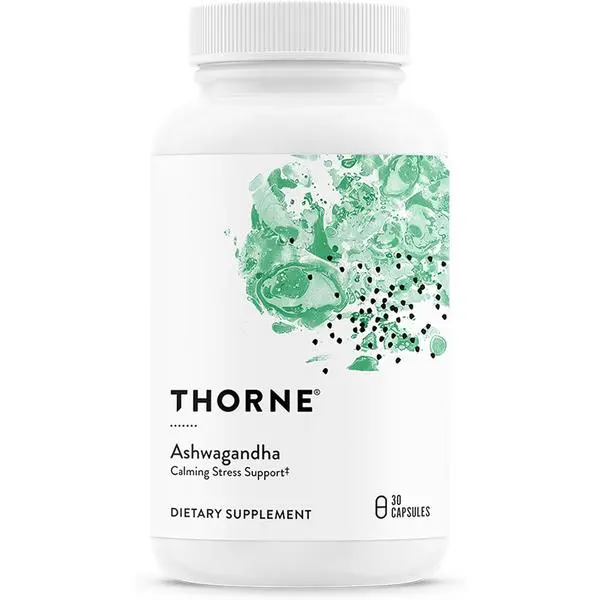 THORNE Edible Ashwagandha Dietary Supplement - Natural Shoden Herb Extract, Calms Stress, Supports Daytime Energy, Mental Clarity, Immune Function* - Third-Party Certified, 30 Capsules