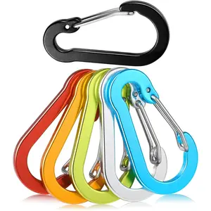 Small Carabiner Clip, 2 Inch Carabiner  Clasp Spring D Ring for  KeyRings  Pet