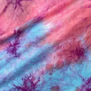 60" Bamboo 4-Way with Spandex Watermelon Cotton Candy Tie Dye Knit