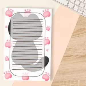 Cutie Cats- Black Cat NotePad