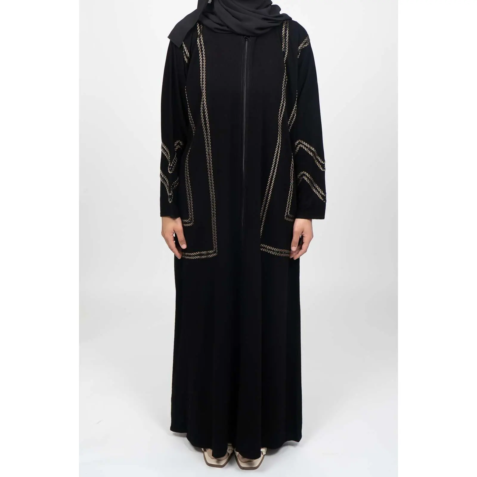 Taj – Golden Ribbon Abaya