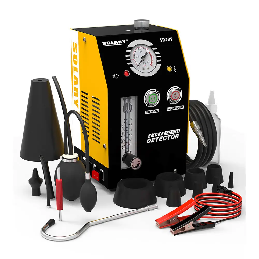 SOLARY SD305 Advanced EVAP Smoke Machine – Built-in Air Pump, Flowmeter & Gauge｜Pro Diagnostic Tool (No Smoke Oil)