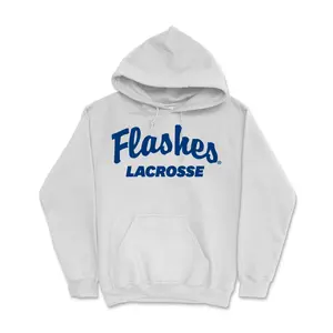 Kent State Lacrosse White Script Flashes Hoodie