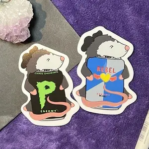 Energy Drink Possum Stickers | Caffeine Lover Stickers, Chaotic Energy Possum Stickers, Cute Trash Panda Cat Soda Can Sticker, Hyper Possum