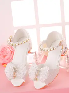 Girls' Dress Sandals For Formal Occasions, Children High Heels For /Models Performance And Fashion Show