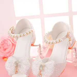 Girls' Dress Sandals For Formal Occasions, Children High Heels For /Models Performance And Fashion Show